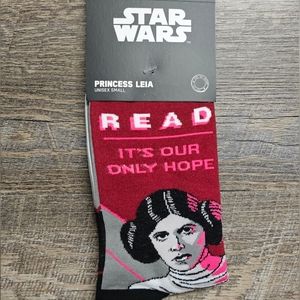 NWT Unisex Princess Leia Socks E
